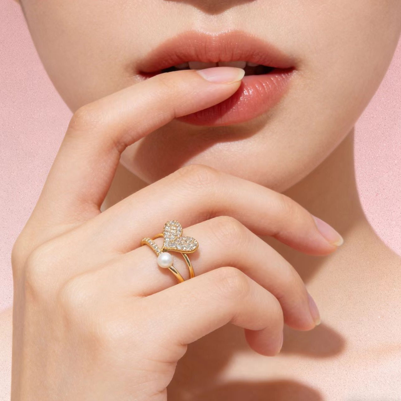 High-end Niche-design Light-luxury Womens Ring