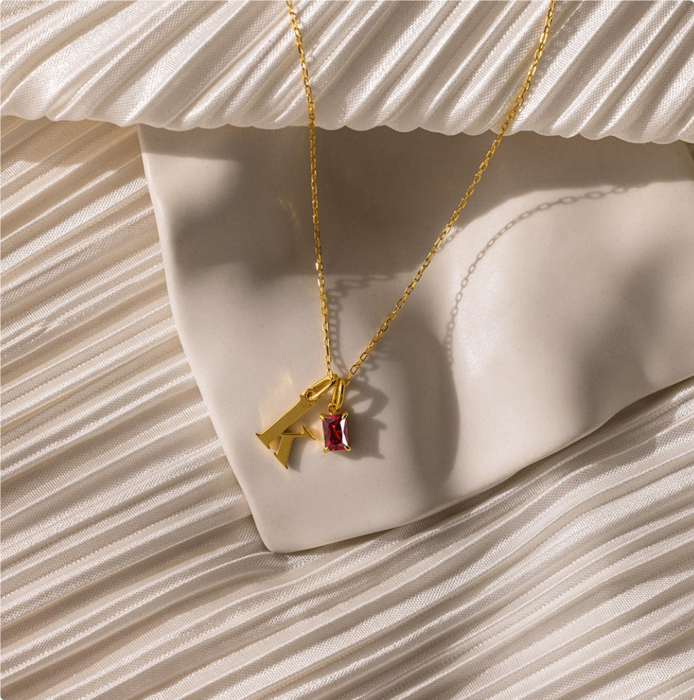 Stainless Steel Bracelet Necklace And Pendant With English Letters Handmade